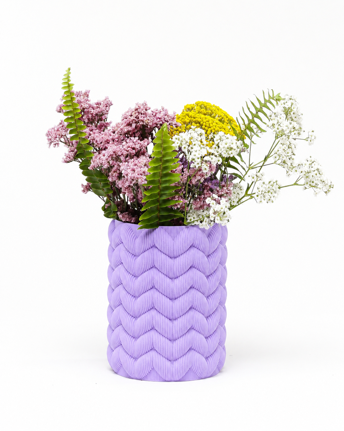 Osłonka na doniczkę Babushka Crazy Mauve - S